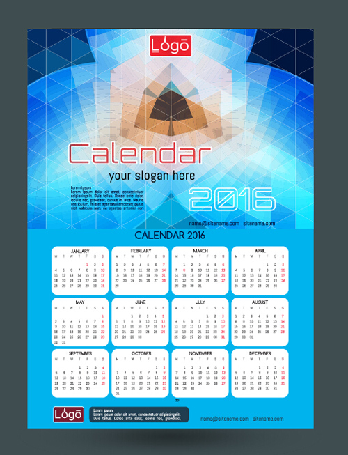 2016テクノロジーカレンダーテンプレートベクトル26 技術 テンプレート カレンダー 2016   