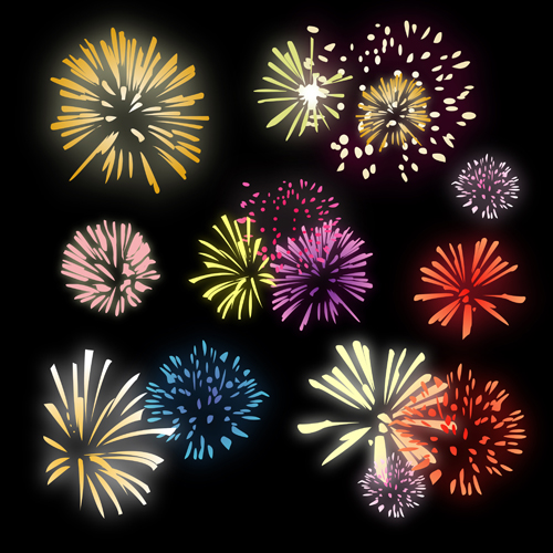 Brillante Ferienfeuerwerfer setzen 05 Urlaub Feuerwerk brilliant   