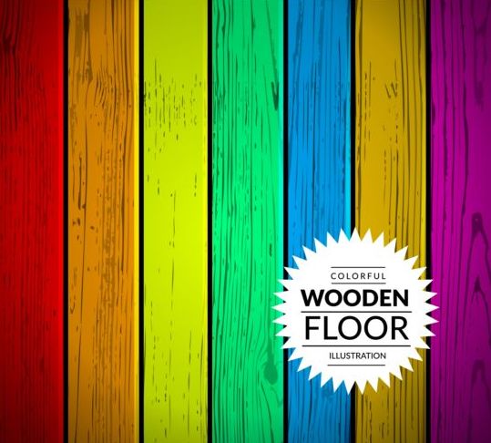 Fond coloré de plancher en bois d’illustration de vecteur 01 Sol illustration fond en bois coloré   