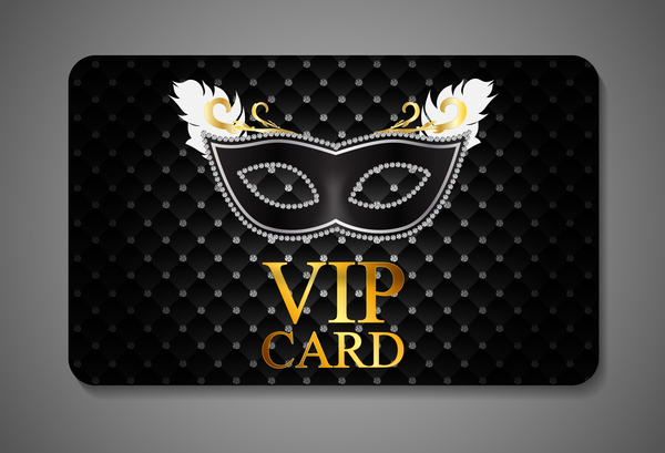 マスクベクトル付きダイヤモンド VIP カード マスク ダイヤモンド カード vip   