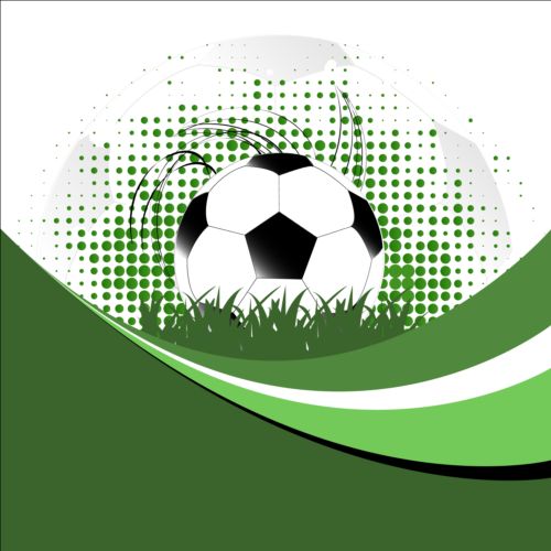 Vecteur de fond de football de styles verts 02 vert styles Soccer fond   