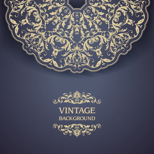 Ornate Vintage florale Art Hintergründe Vektor 01 vintage ornate Hintergründe Hintergrund   