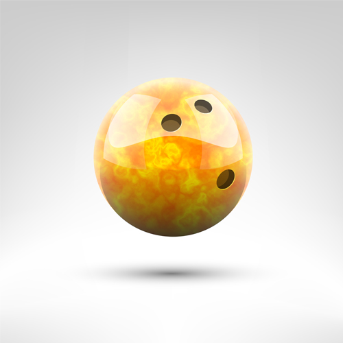 Realistisches Bowlingkugelvektordesign 06 realistisch design bowling ball   