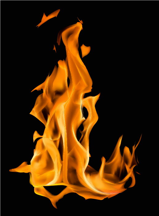 Realistische Flamme mit schwarzem Hintergrundvektor 04 Schwarz realistisch Hintergrund flamme   