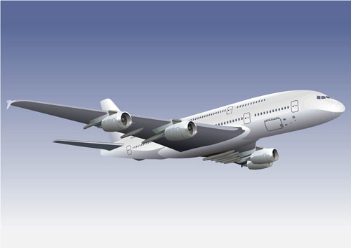 Realistische Flugzeuge entwerfen Vektorgrafik 01 realistisch Flugzeug design   