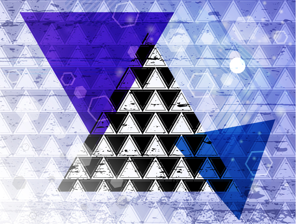 トライアングル抽象背景ベクトル05 抽象的 三角形   
