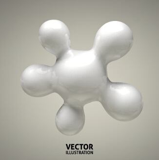 3D molécules sphères illustration vecteur fond 02 molecule illustration fond   