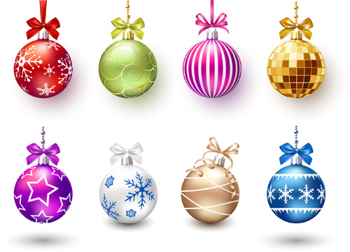 美しいクリスマスボール光沢のあるベクトル03 美しい 光沢のある ボール クリスマス   