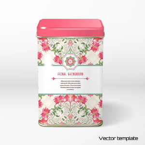 Beau motif floral Packaging Design vecteur 13 motif floral beau   