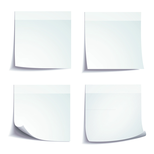Leerpapier notiert Vektormaterial 03 Vektormaterial Papiernoten papier material blank   