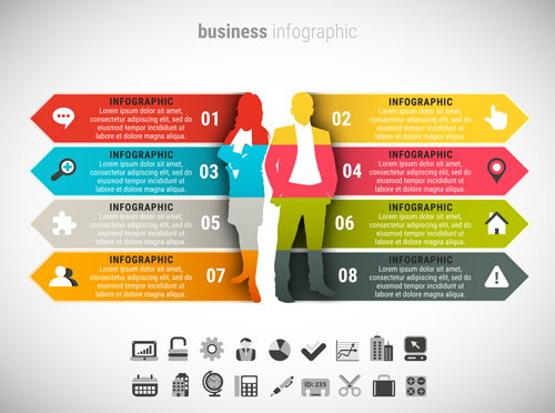 Business Infographic design créatif 4045 infographie creative business   