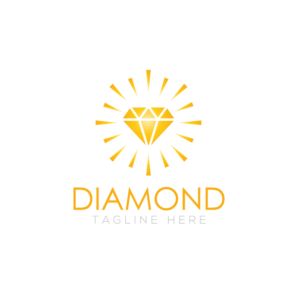 Diamond logo design vector set 07 logo Diamant   