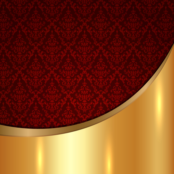 Fond en métal golded avec décor motifs vecteurs matériel 10 motifs metal golded decor   
