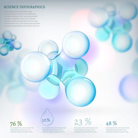 Wissenschaft Infografik modernen Schablone Vektor 03 Wissenschaft moderne Infografik   