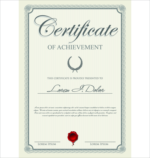 Vector template Certificates Design Graphics 01 modèle vectoriel graphiques certificats certificat   