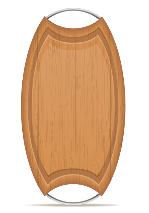 Planche à découper en bois Design vectoriel ensemble 09 en bois découpage Conseil conception   