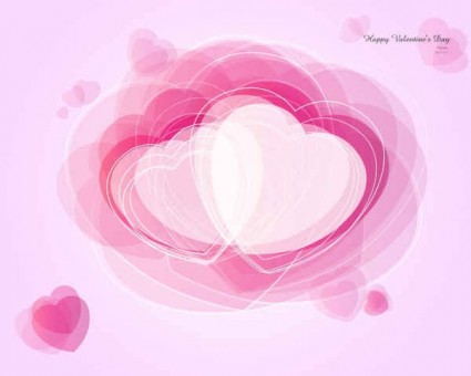 Abstrakter Hintergrund mit rosa Herz-Vektor pink Hintergrund Herz abstract   