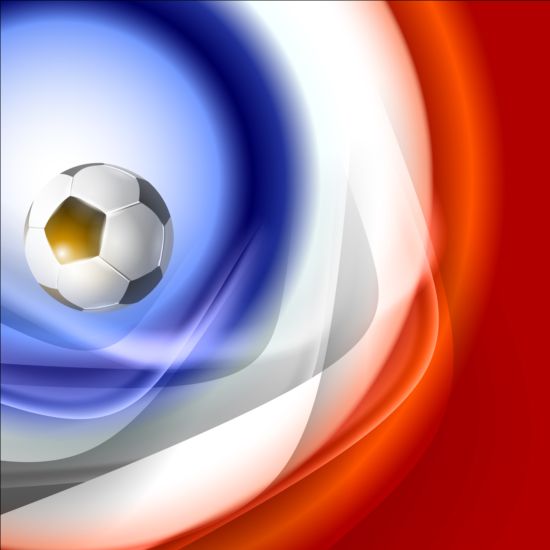 2016 Fußball mit bunten Hintergrundvektoren 02 Hintergrund Fußball Bunt 2016   