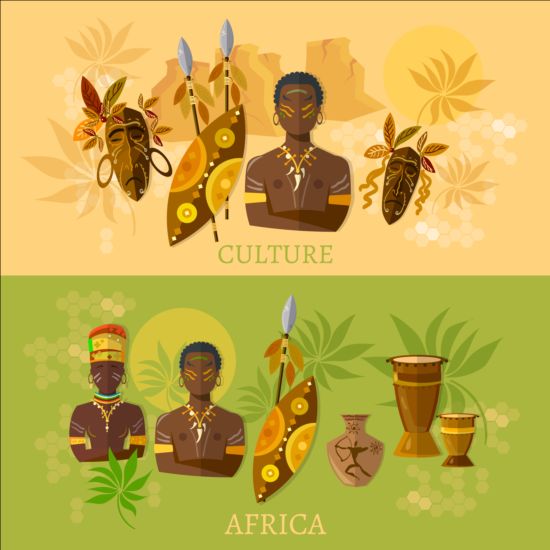 Afrika Stile Kultur Vektor Hintergrund 01 Stile Kultur Hintergrund Afrika   