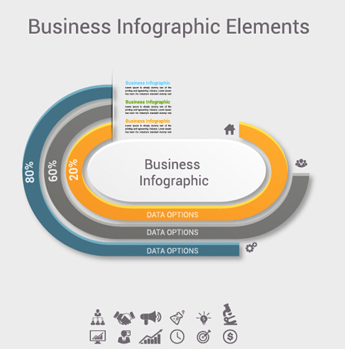 Business Infographic design créatif 4200 infographie creative business   