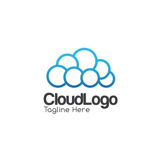 Vecteur de conception créative de logo de nuage 05 nuage logo Créatif   