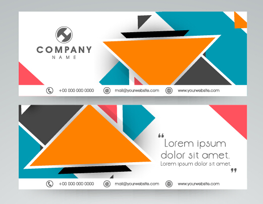 Firmenbanner moderner Design-Vektor 02 modern Firma banner   