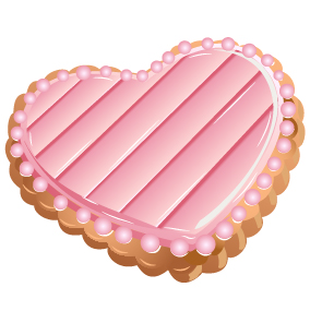 Niedlicher rosa Herzkasten-Vektor pink Herz cute box   