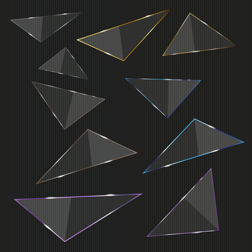 ガラス三角ベクトル 三角 ガラス   