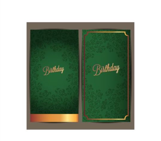 Carte d’invitation anniversaire vert vecteur 01 vert invitation carte Anniversaire   