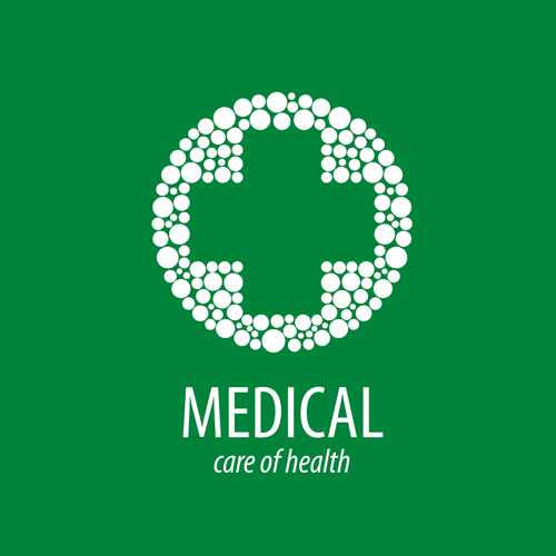 グリーンメディカルヘルスロゴデザインベクター06 健康 ロゴ グリーン医療   