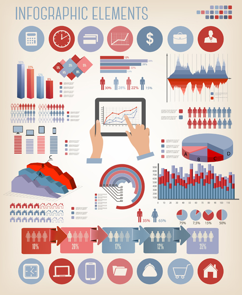 Infografik Vektormaterial 04 Mensch Infografik Gesundheit   