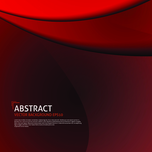 Fond rouge abstrait de vecteur d’onde 03 vague rouge fond vectoriel fond   