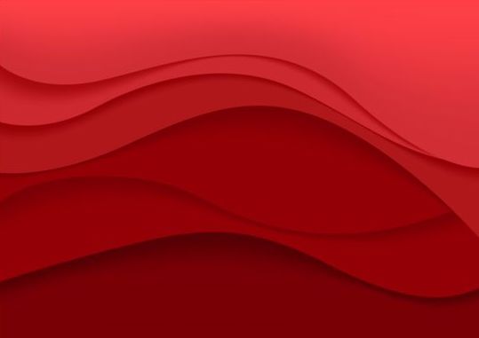 Vecteur d’art de fond ondulé rouge rouge ondulé fond   