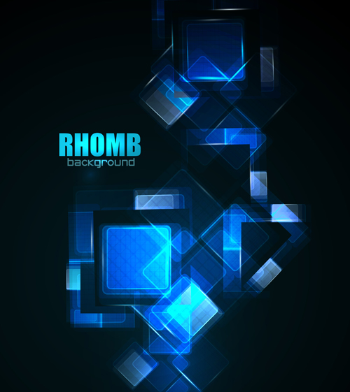 Glänzender Neonrhomb-Hintergrund Vektor 03 rhomb neon Hintergründe glänzend   