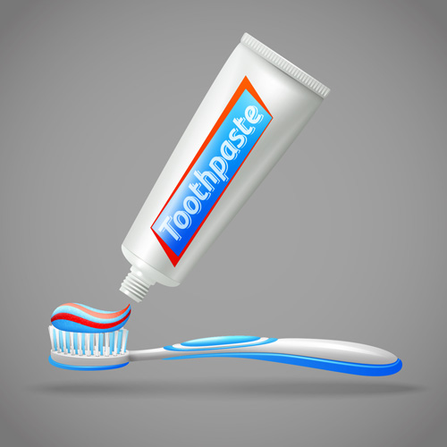 歯磨き粉と歯ブラシポスターベクターデザイン01 歯磨き粉 歯ブラシ ポスター デザイン   
