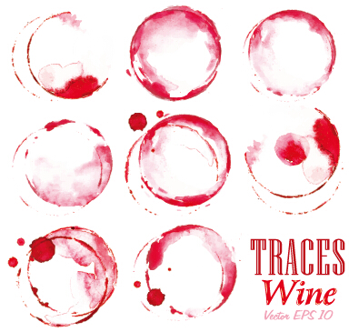 Traces Wine design Vector Wein Spuren design   