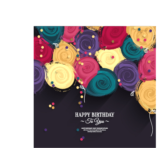 Wasserfarbe rosiert glücklichen Geburtstagshintergrund Rosen happy birthday Aquarell   