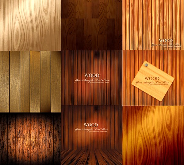 Holz-Textur Hintergrund Kunstvektoren gesetzt Textur Holz   