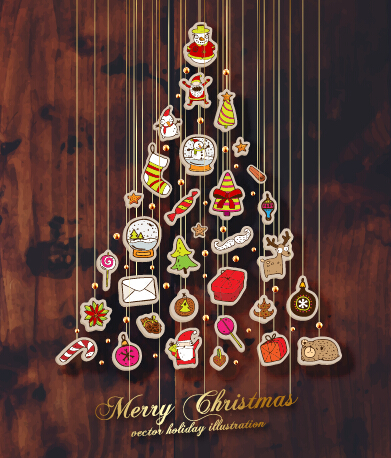 2015クリスマスつまらないものとダークウッドの背景ベクトル01 背景 暗い木 つまらないもの クリスマス 2015   