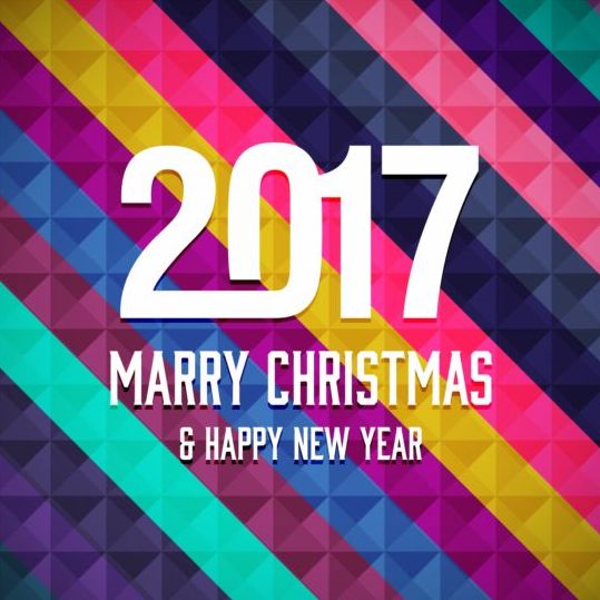 2017幾何学的背景ベクトル04でクリスマスと新年 背景 新しい 幾何学 年 クリスマス 2017   
