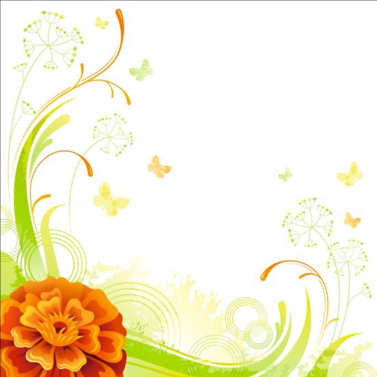 Élégant fond floral illustration vecteur 04 illustration floral elegant arrière plan   