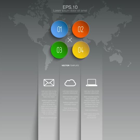 グレースタイルインフォグラフィックテンプレートベクターデザイン05 スタイル グレー インフォグラフィック   