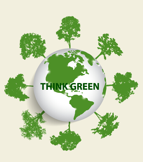 Grüne Ökologie Erde-Plakatgestaltungsvektor 02 Plakatdesign Plakat Ökologie grün Erde   