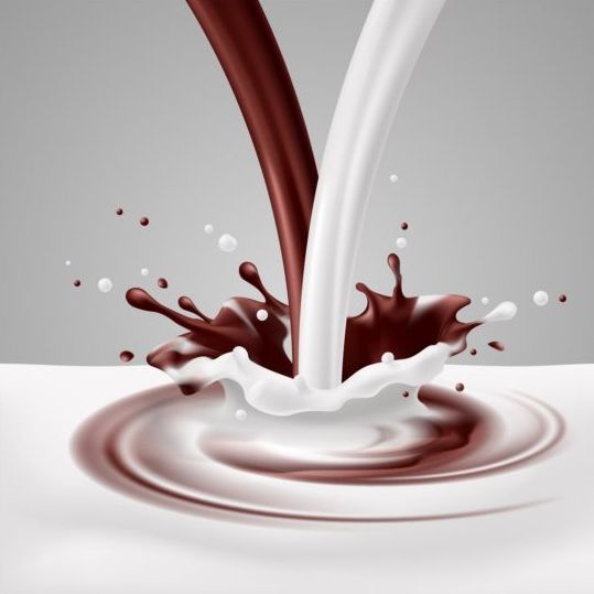 Lait fin Choco Splash fond vectoriel splash lait fond fin choco   