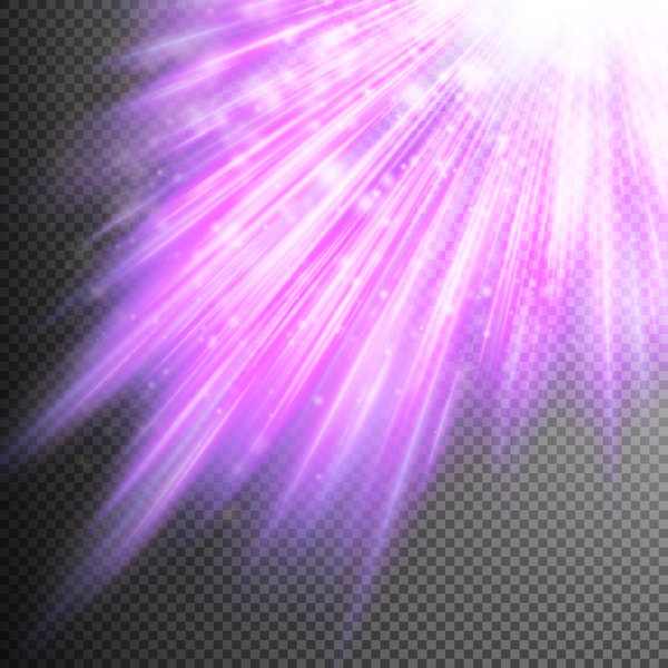 パープルライトレイイラストベクター02 紫 光線 光   