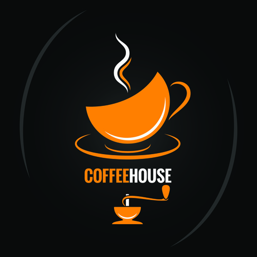 Vector Kaffee-Menü Logo Design 04 menu logo kaffee   