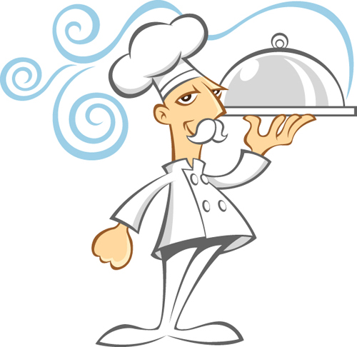 Vector lustiges Chef-Design-Grafikset 02 funny chef   