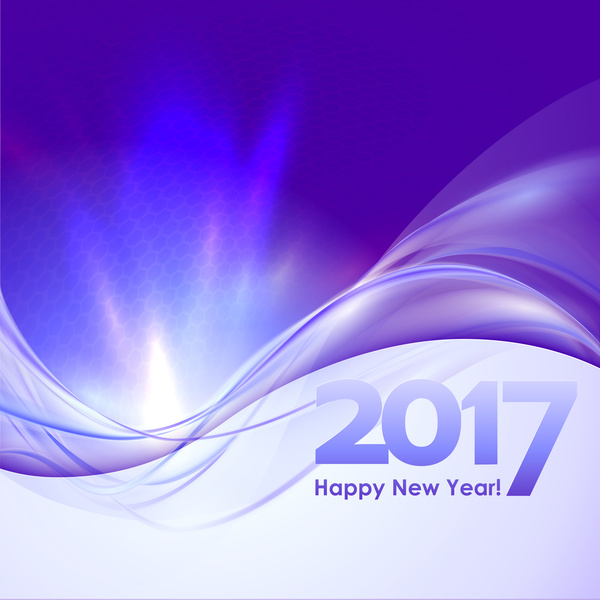 2017 Neujahr lila abstrakten Hintergrund-Vektor 01 Neujahr lila happy 2017   