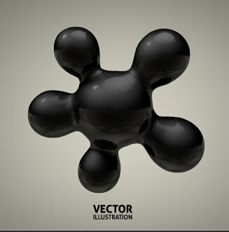3D molécules sphères illustration vecteur fond 01 sphere molecule illustration fond   