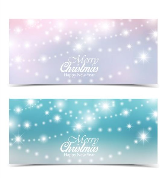 Weihnachtslampe glänzt Transparent-Vektor Weihnachten shiny Lampe banner   